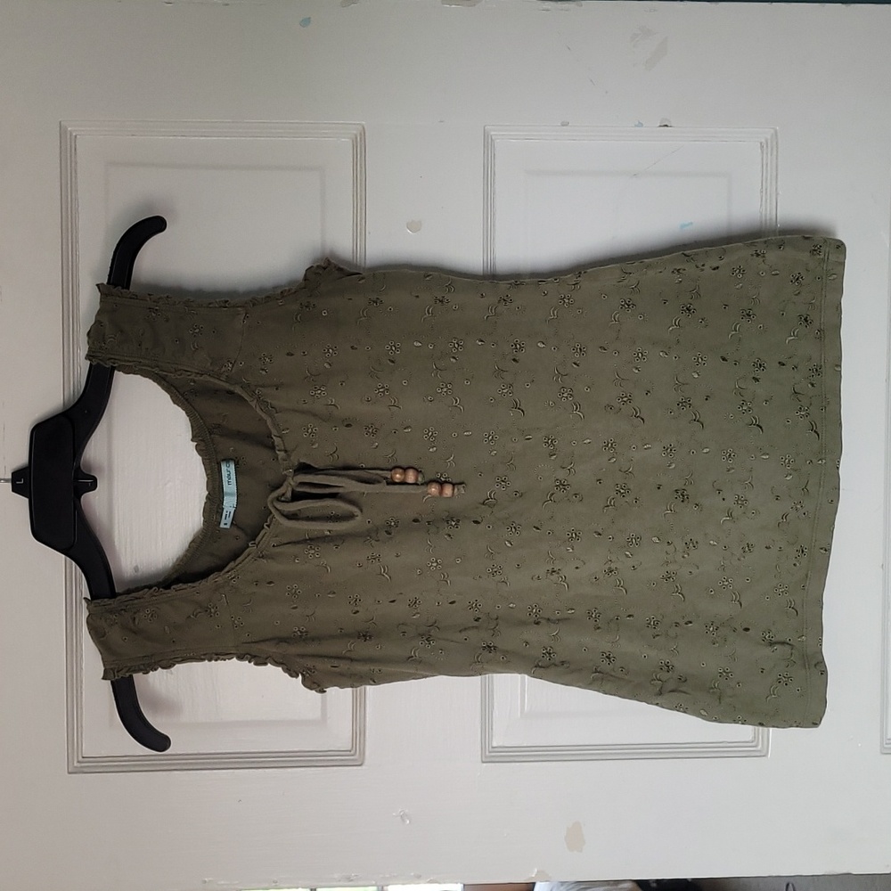 Green Fairiecore Tank Top
